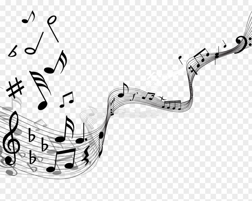 Musical Note Staff Notation PNG note notation, Music notes floating material, music illustration clipart PNG