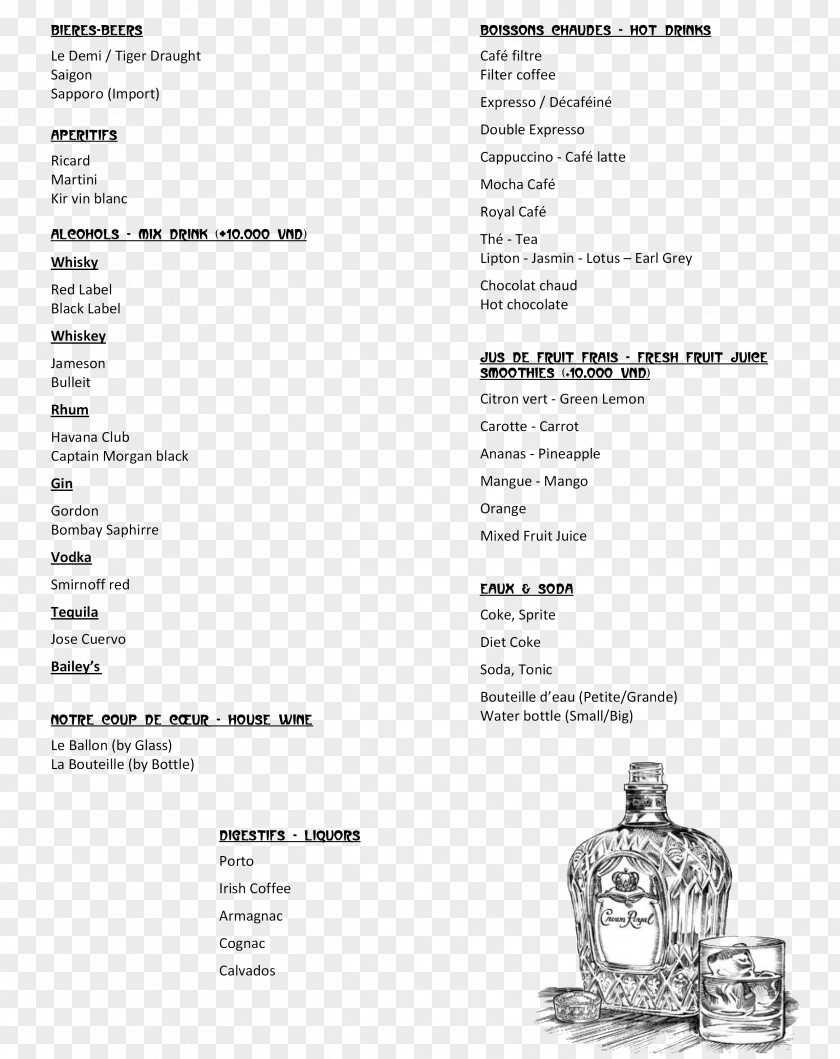 Page Menu Template Document White Line PNG