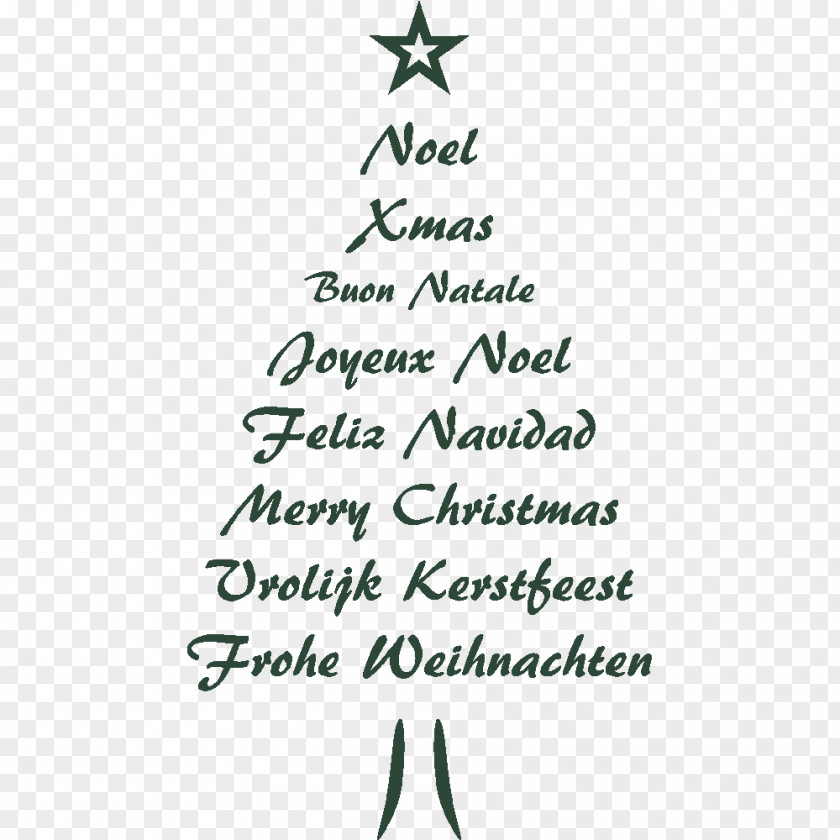 Christmas Tree Day Spruce Ornament Font PNG