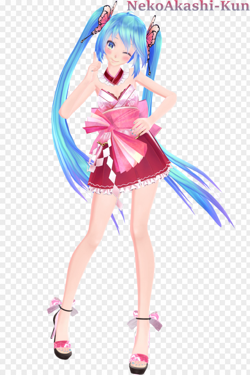 Hatsune Miku Miko Costume MikuMikuDance Cosplay PNG