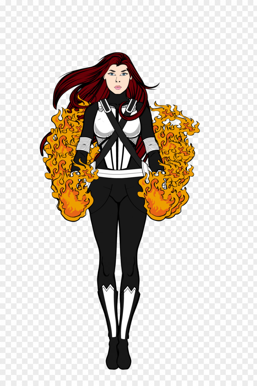 Phoenix Force Art Fashion Illustration Cartoon Costume PNG