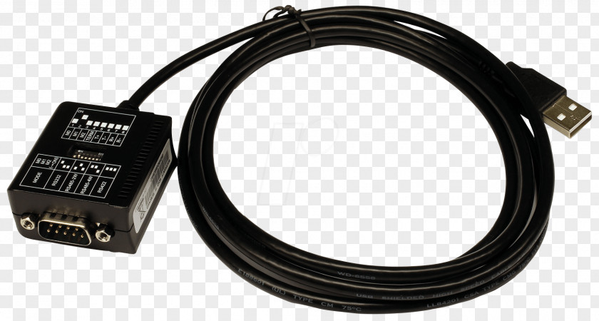 USB Serial Cable RS-232 Electrical Communication PNG