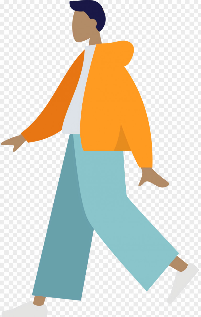 Walking Posture PNG