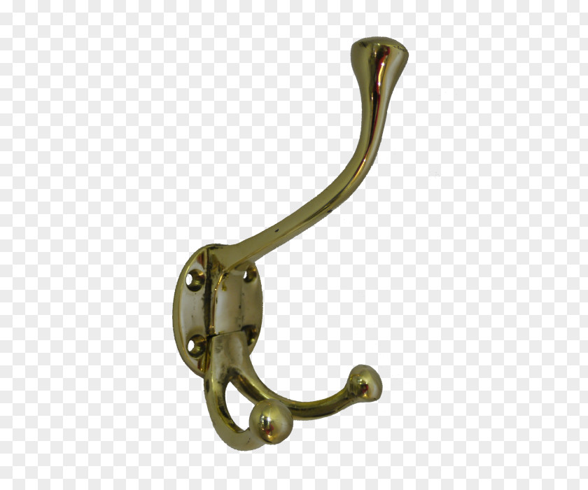 Brass Fish Hook Clothing Clothes Hanger PNG