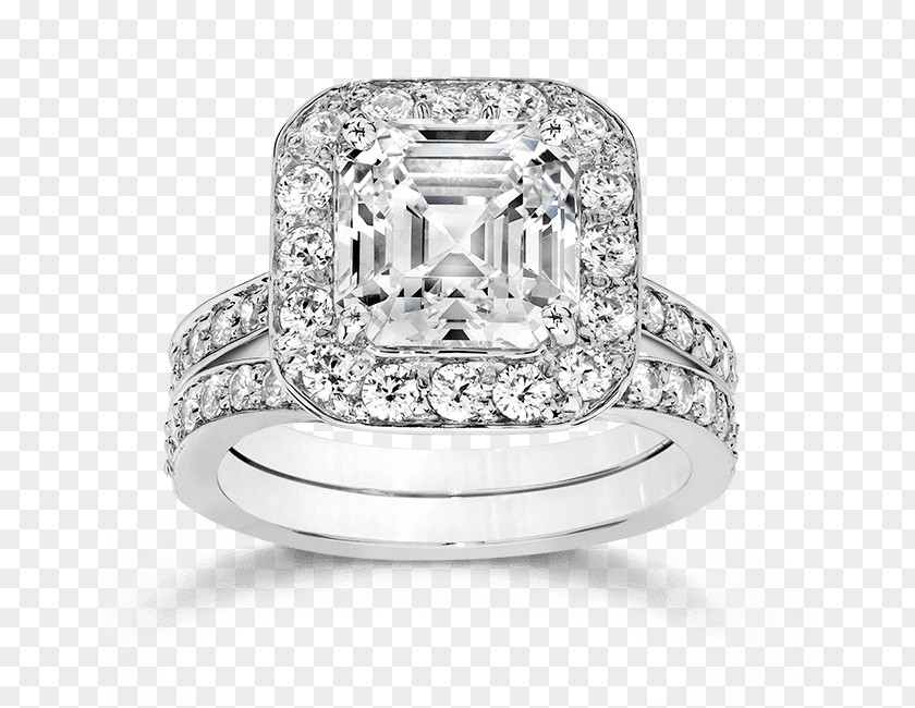 Cubic Zirconia Bridal Sets Wedding Ring Silver Product Design PNG