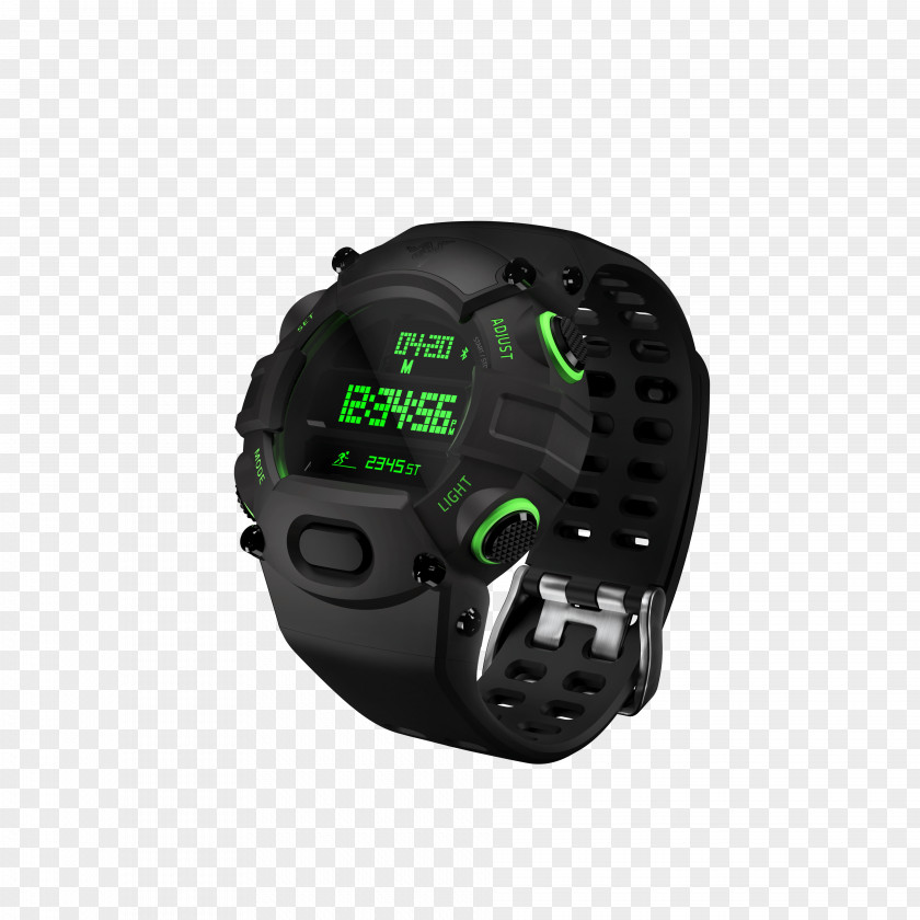 Digital Watch Smartwatch Razer Inc. Wearable Technology Nabu RZ18-01560100-R3U1 Adult PNG