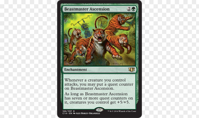 Fantasma Magic Magic: The Gathering Commander Beastmaster Ascension 2016 Playing Card PNG