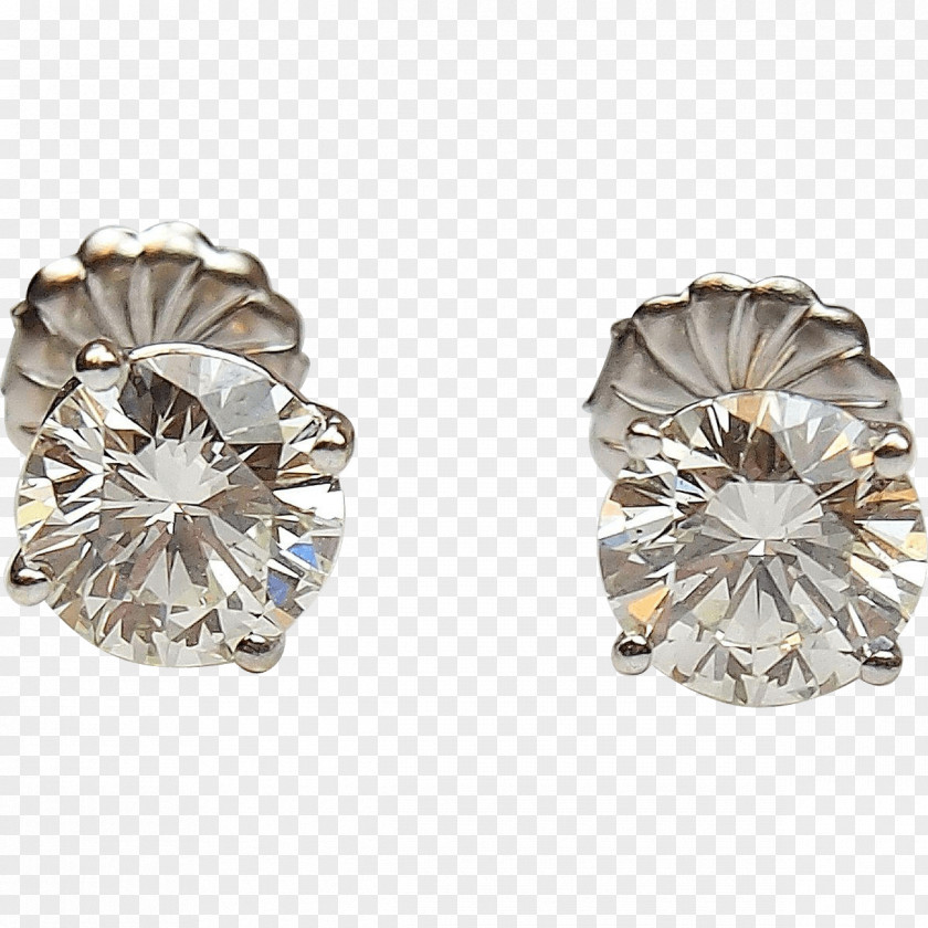 Gold Earring Diamond Carat Jewellery PNG