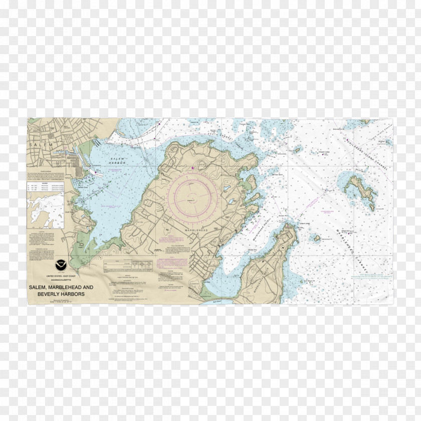 Map Marblehead Salem Paper PNG