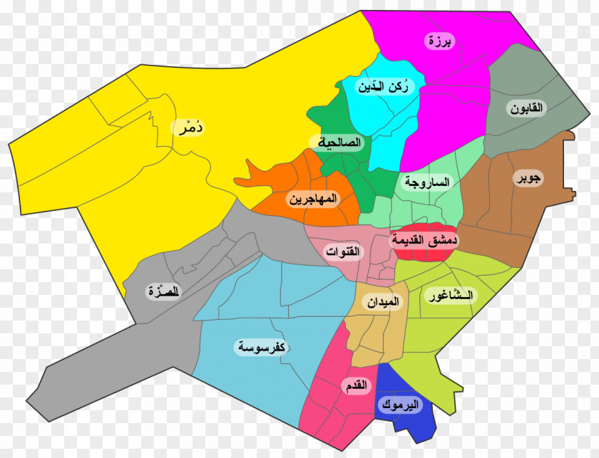 Arabs Vector Municipalities Of Damascus Barzeh, Syria Kafr Sousa Yarmouk Camp Neighbourhood PNG