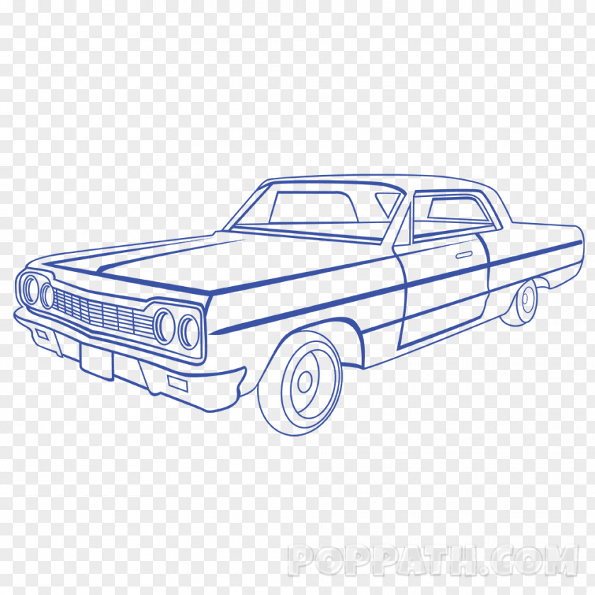 Classic Car MINI Cooper Drawing PNG