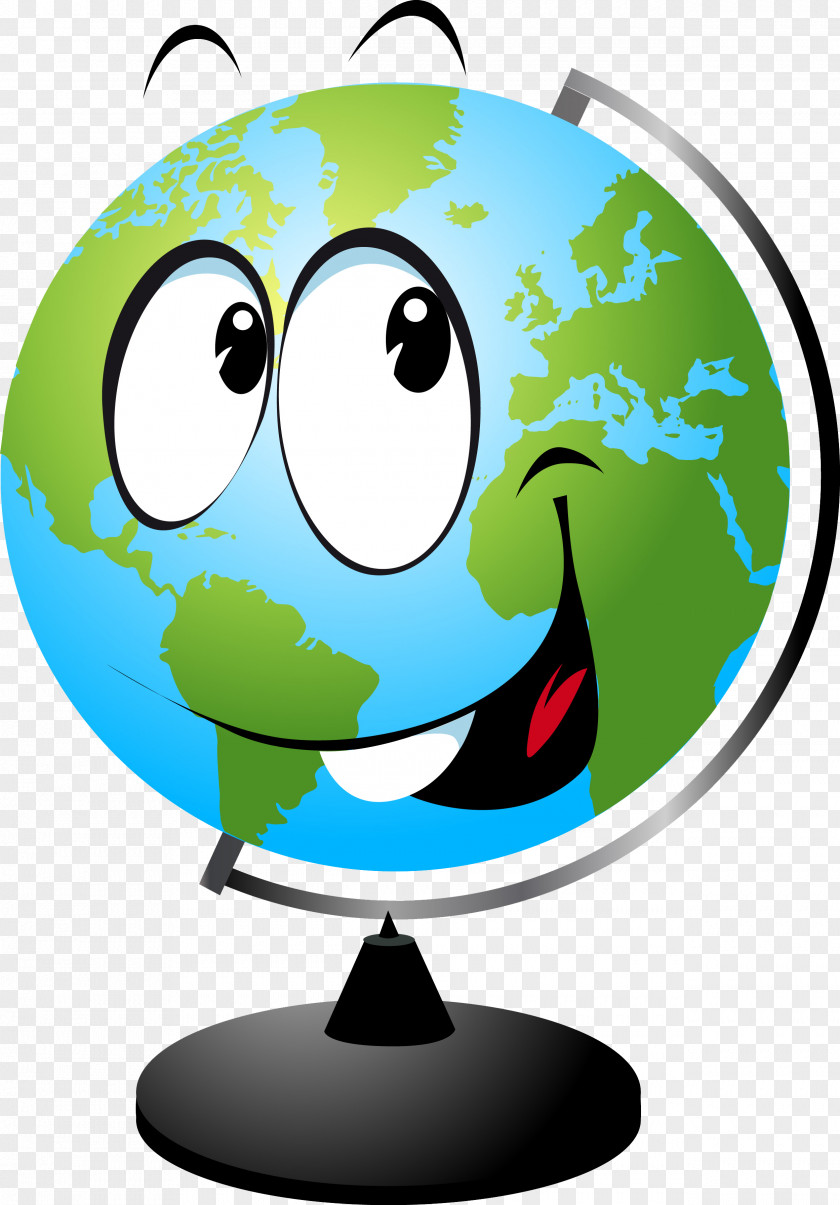 Globe Cartoon Smiley Tree Emoticon Clip Art PNG