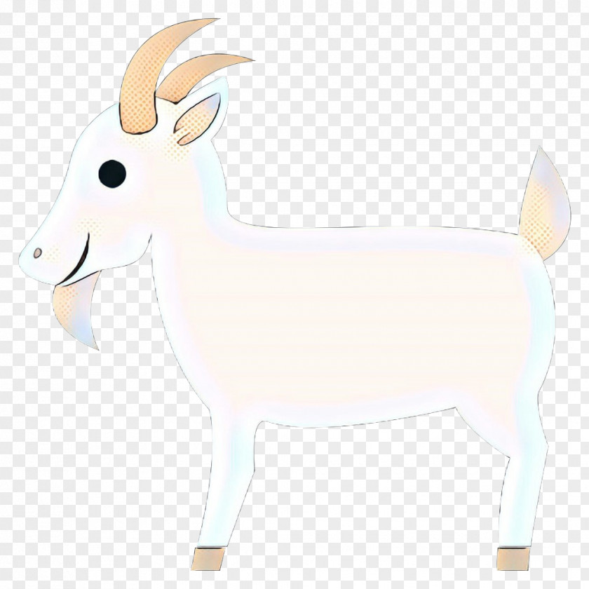 Goatantelope Livestock White Goats Goat Cartoon Animal Figure PNG