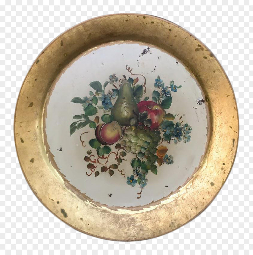 Hand-painted Fruit Ceramic Platter PNG