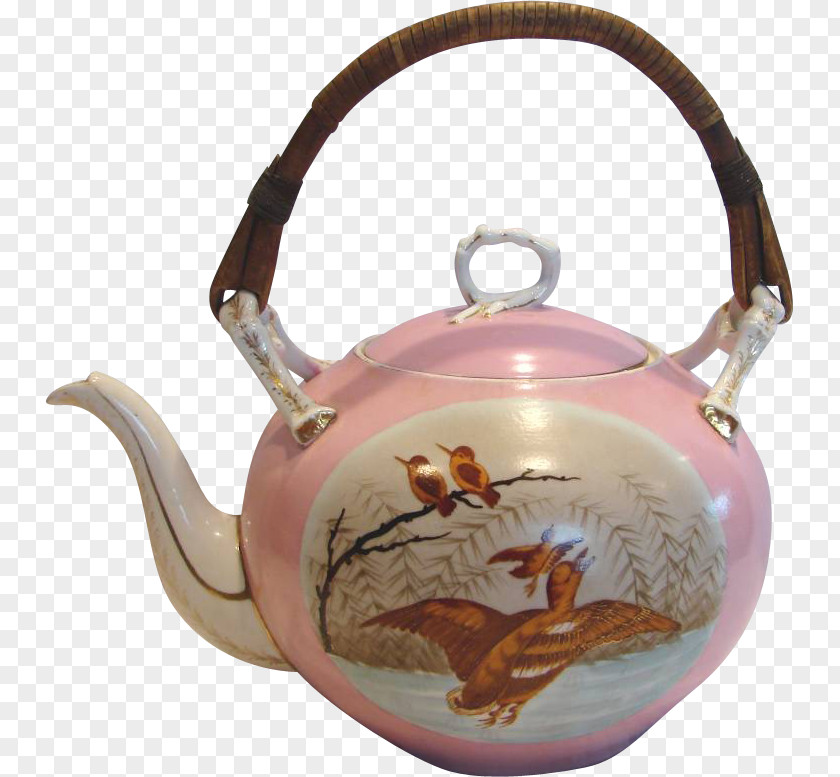 Hand Painted Teapot Kettle Tennessee PNG