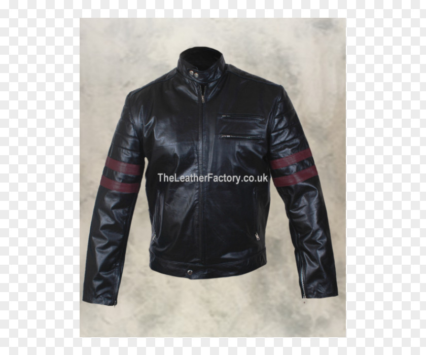 Retro Style Leather Jacket Fashion Sleeve PNG