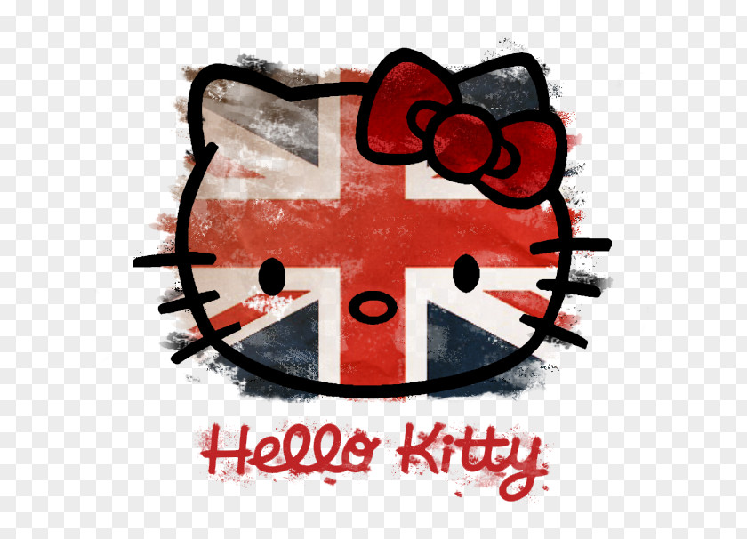 UNION JACK FLAG Hello Kitty Sanrio Kavaii Ryota Kise PNG