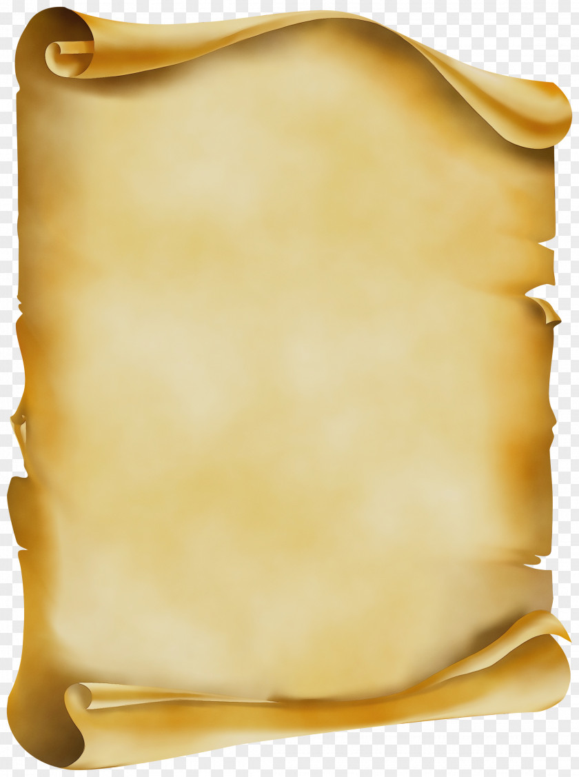 Yellow Beige Scroll Leather PNG