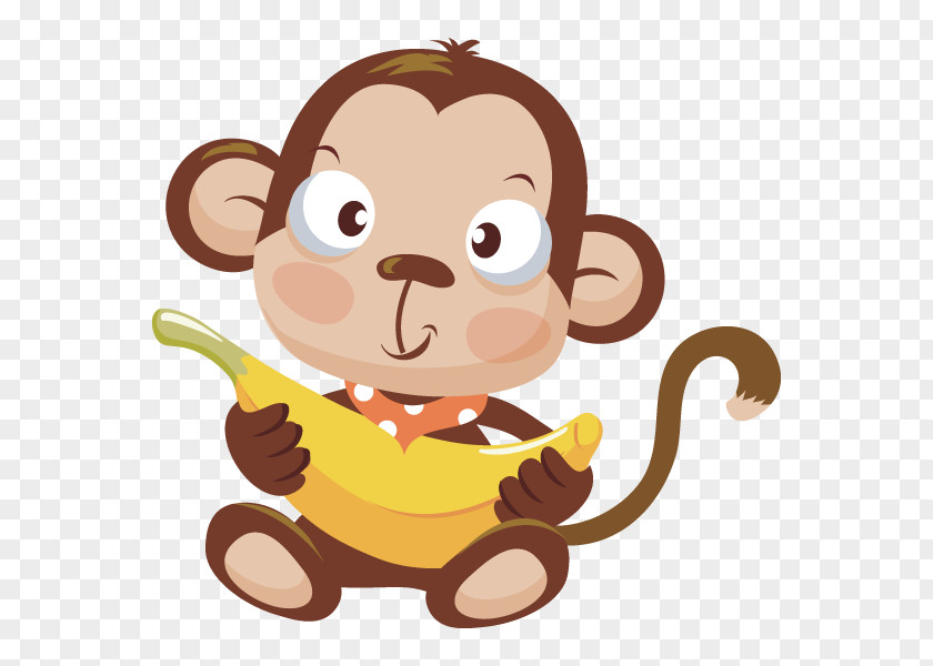 Baby Monkey Cartoon Shower Game Food Infant Bridal PNG