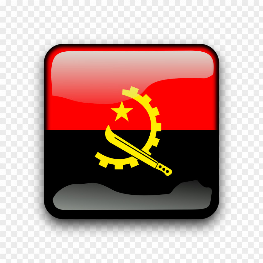 Flag Of Angola People's Republic National PNG