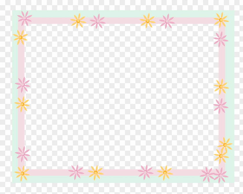Powerpoint Frame Picture Frames Flower Area Petal Pattern PNG