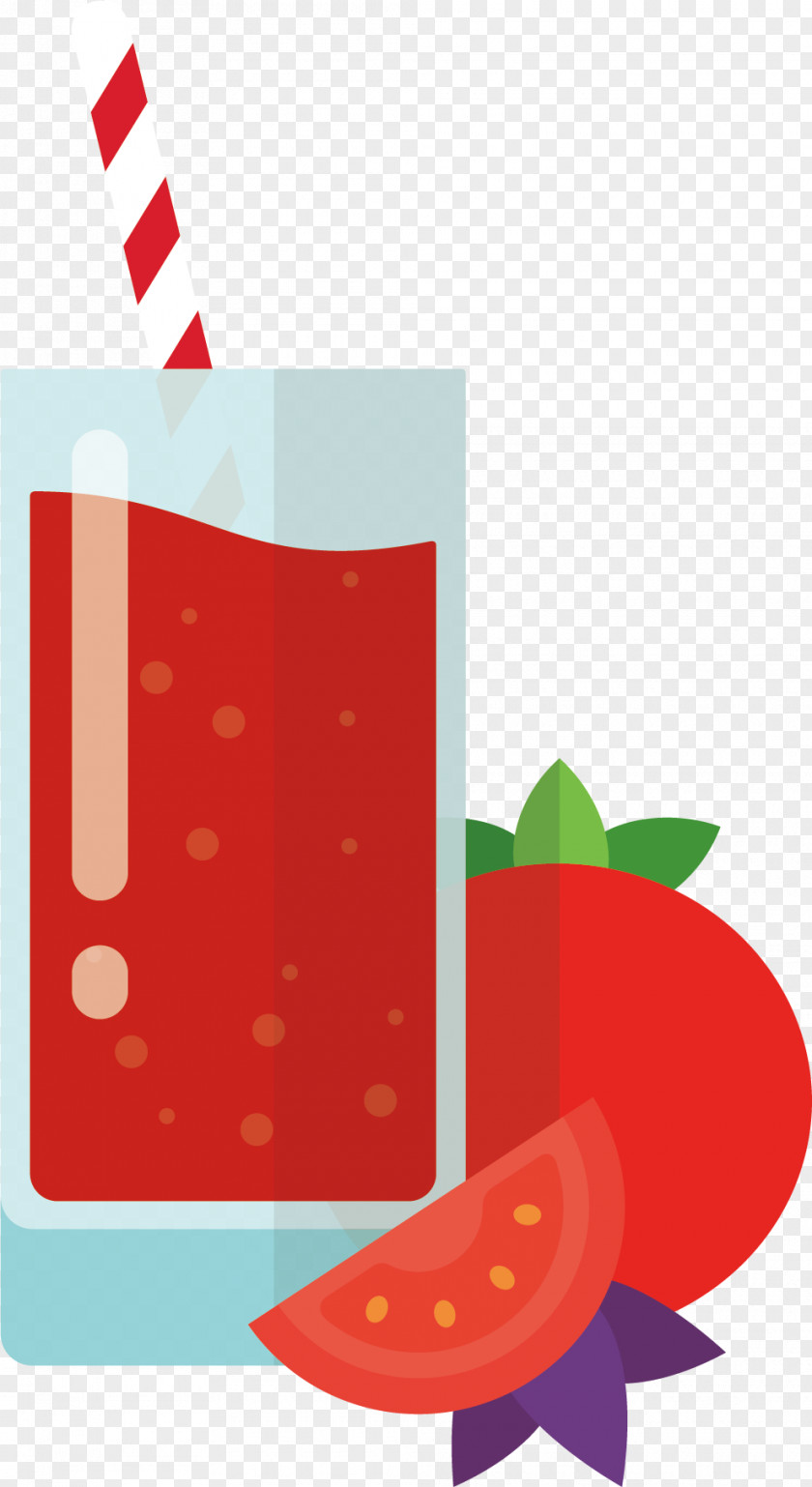 Strawberry Juice Vector Clip Art PNG