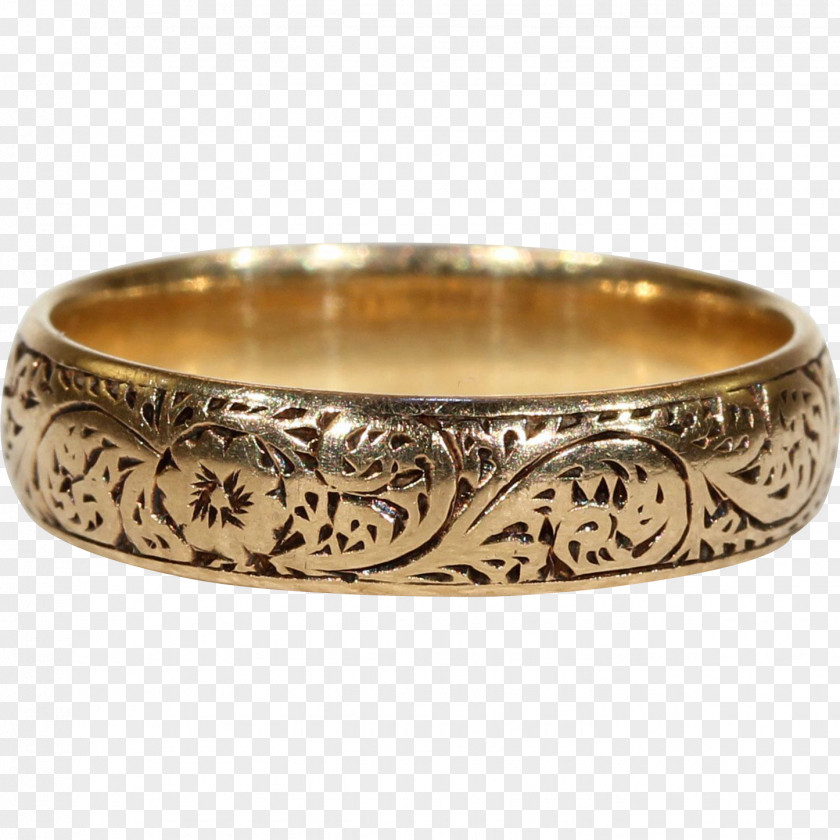 Wedding Ring Bangle Gold Engraving PNG