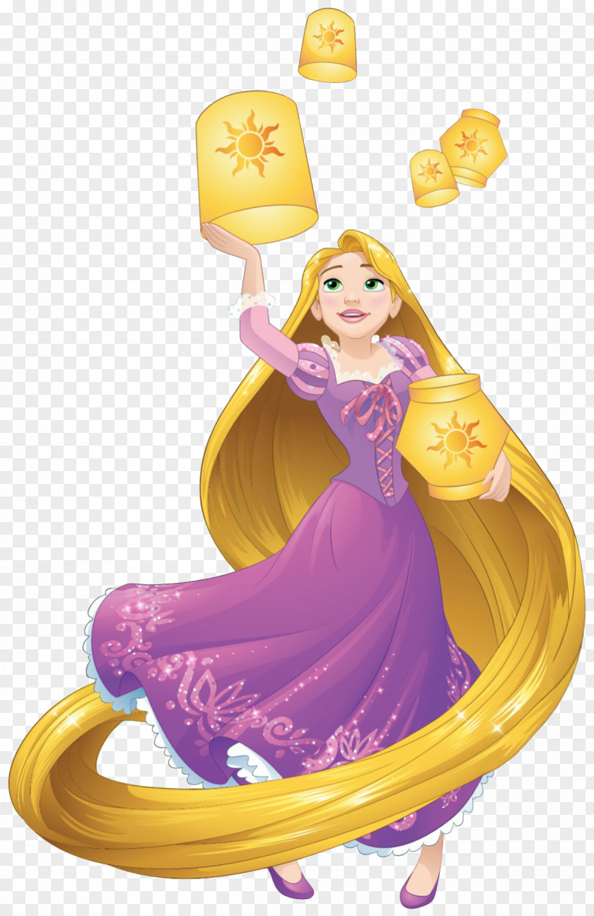 Rapunzel With Lanterns Wall Decal The Walt Disney Company Sticker PNG