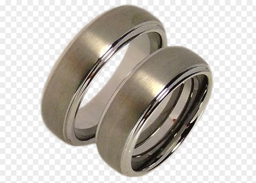 Ring Wedding Silver Tungsten Jewellery PNG