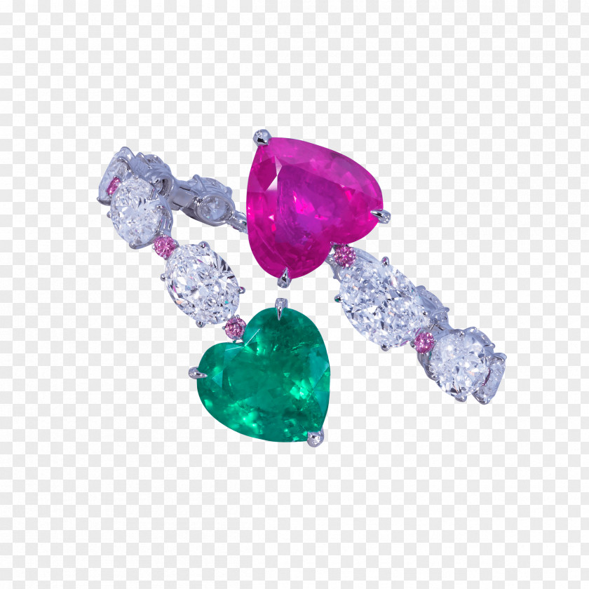 Wedding Jewellery Earring Ruby Body Diamond PNG