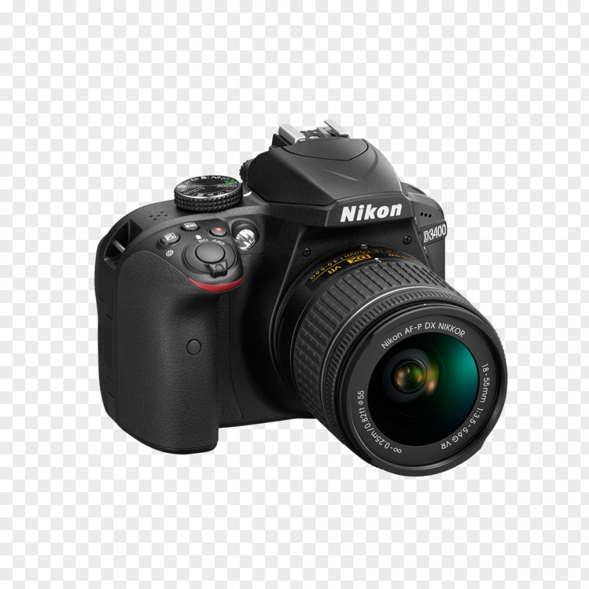 Camera Nikon D3400 Digital SLR Canon EOS EF-S 18–55mm Lens PNG