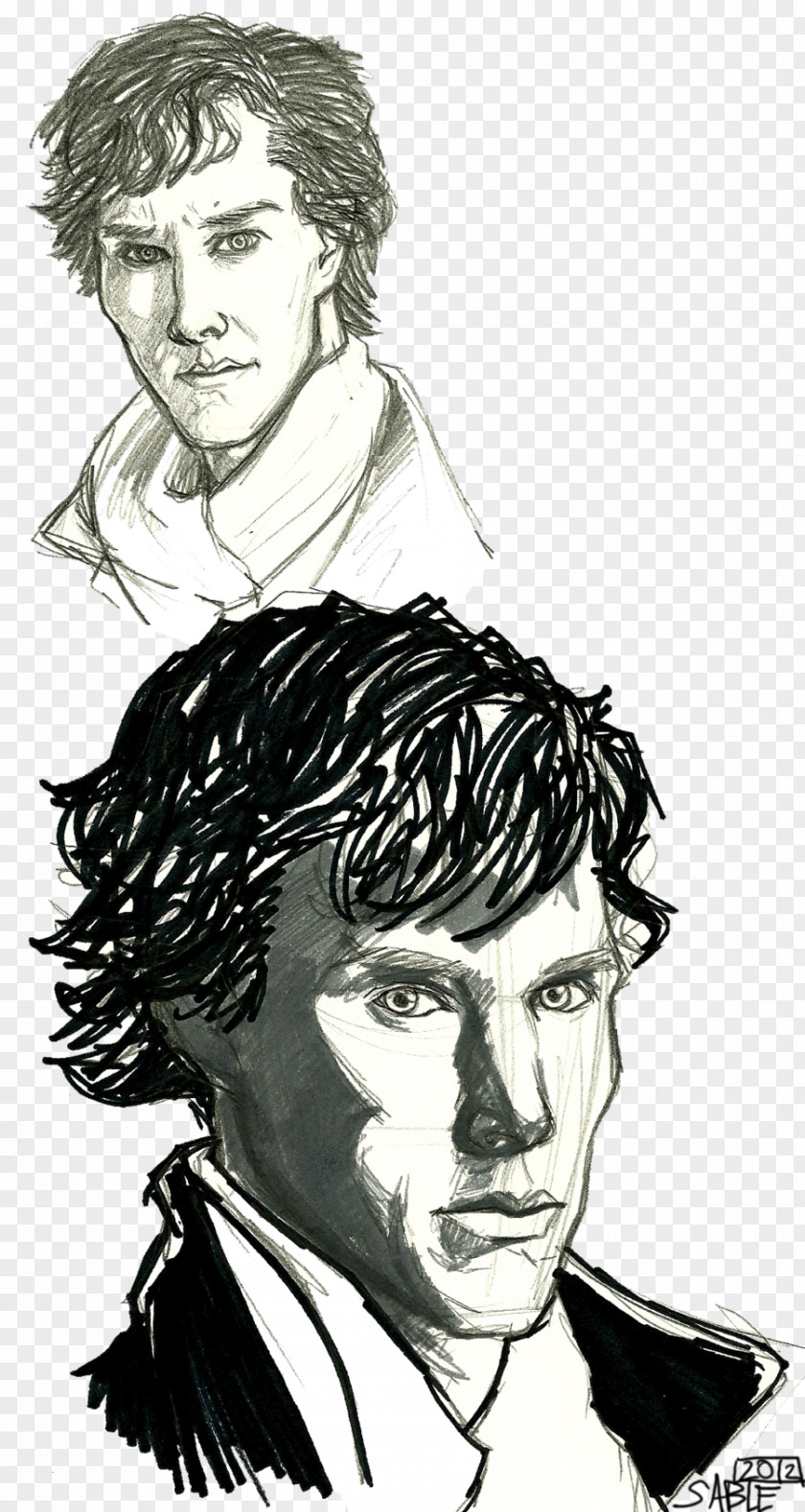 Benedict Cumberbatch Comics Artist Forehead Fiction Inker Sketch PNG