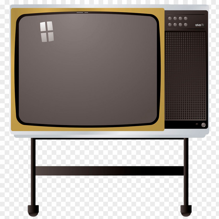 Hand-painted Vector TV 1970s Television Royalty-free Illustration PNG