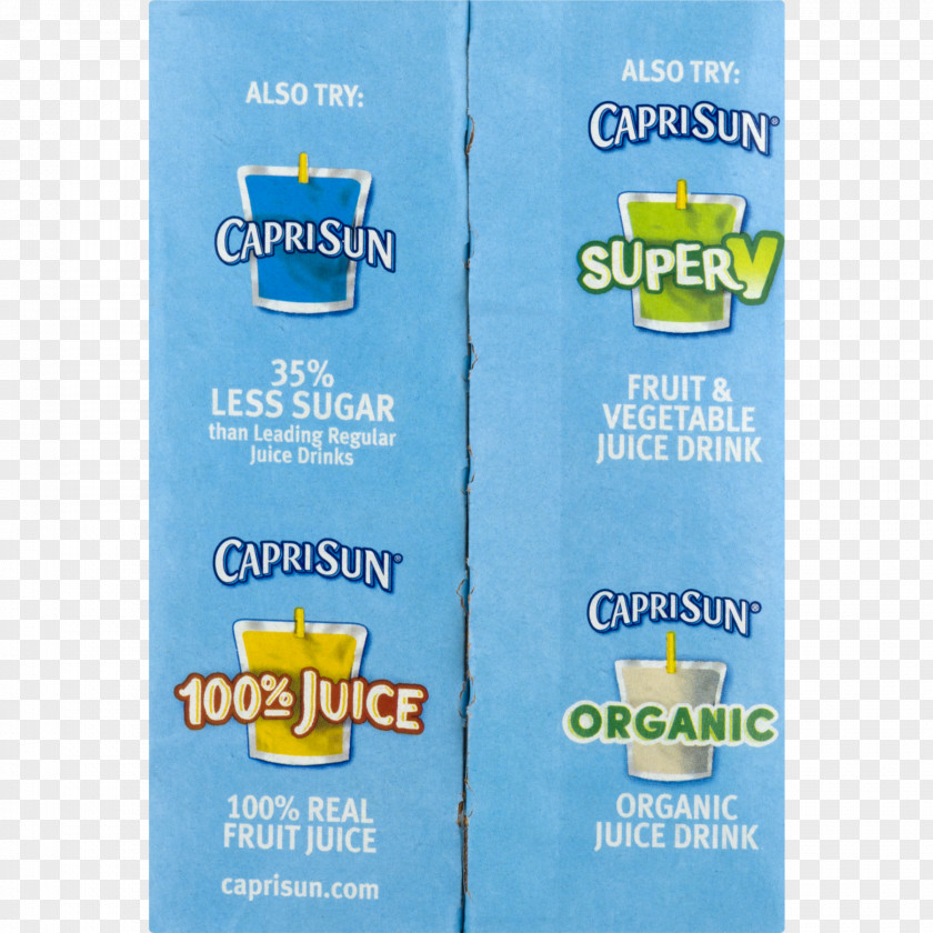 Juice Capri Sun Drink Punch Strawberry PNG