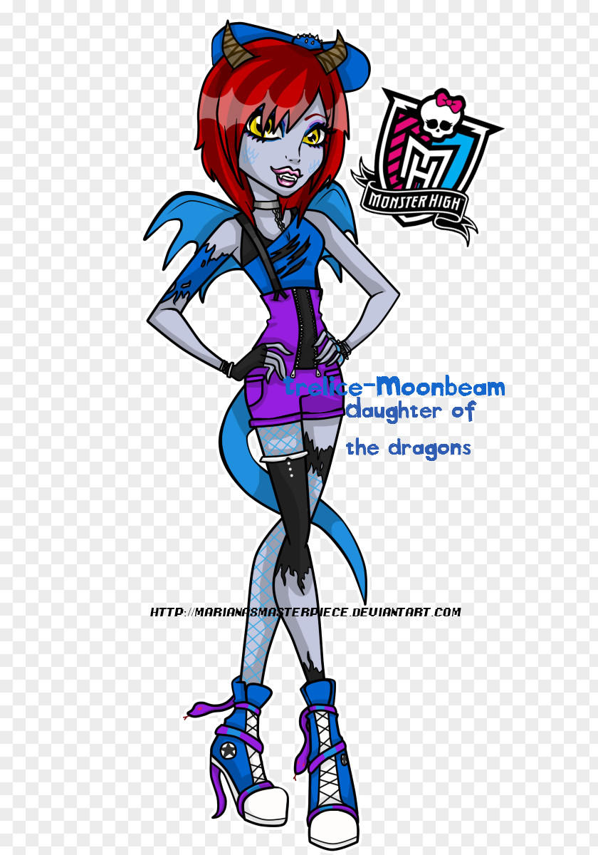 Moonbeam Monster High Legendary Creature Barbie Mattel PNG