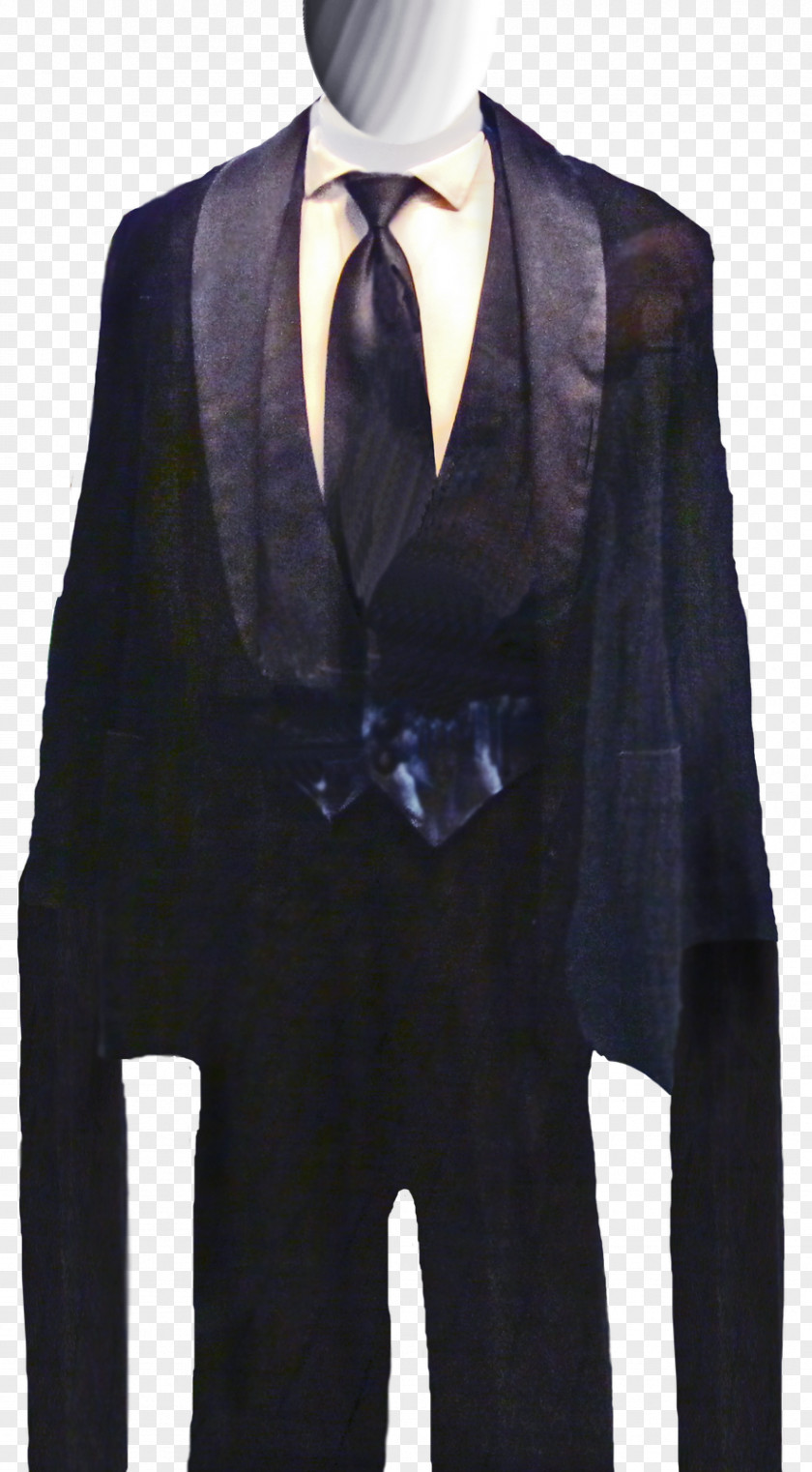 Slender Man Suit Formal Wear Outerwear Necktie Tuxedo PNG