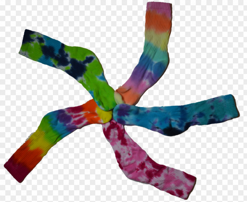 TIE DYE Tie-dye Color Sock Plastic PNG