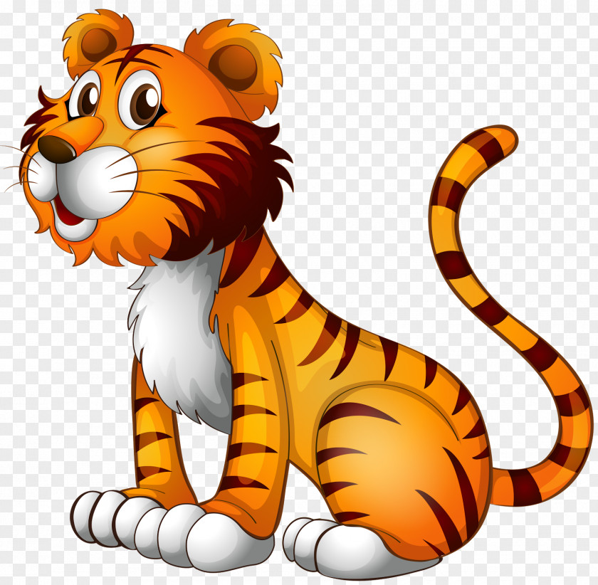 Tiger Royalty-free Cartoon PNG
