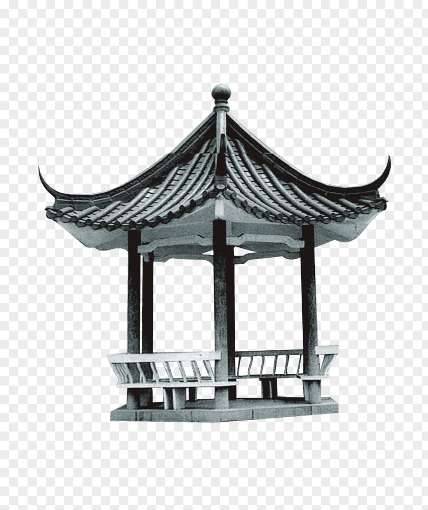 Triangle Pavilion Chinese Template PNG