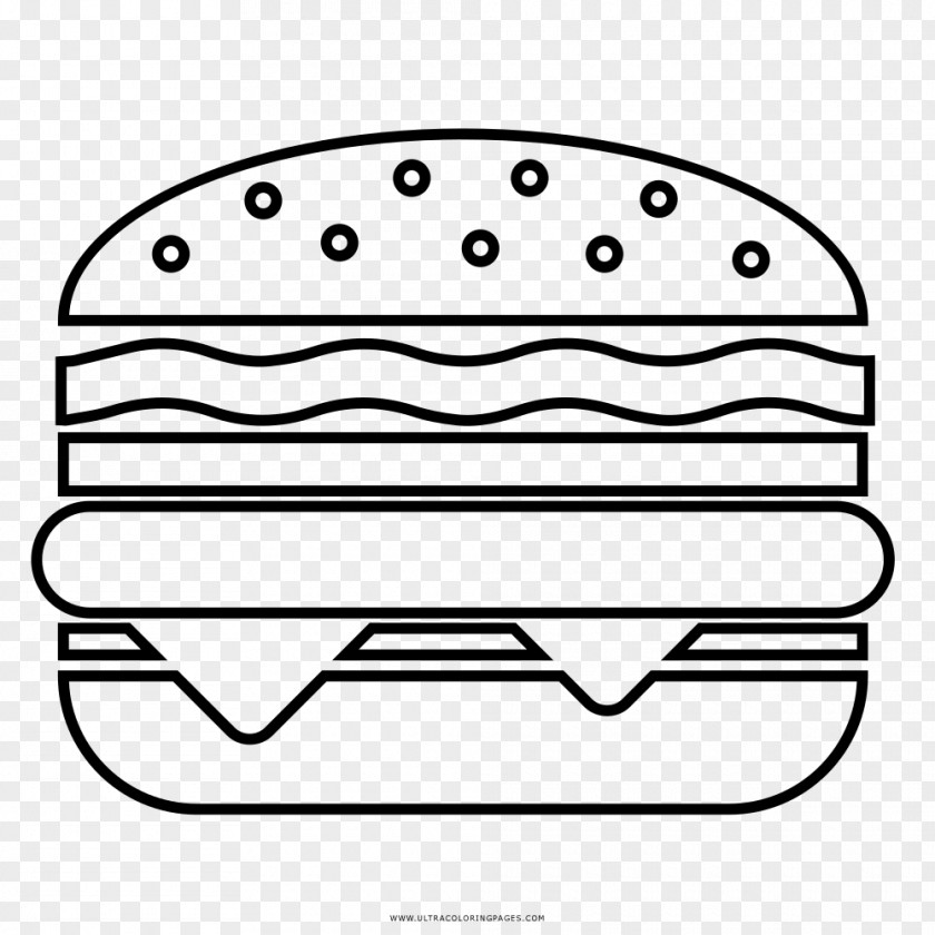 Cheese Hamburger Cheeseburger Hamburg Steak Drawing Coloring Book PNG