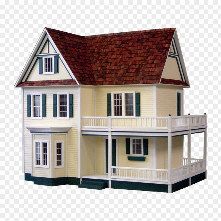 Farmhouse Dollhouse Building Porch PNG