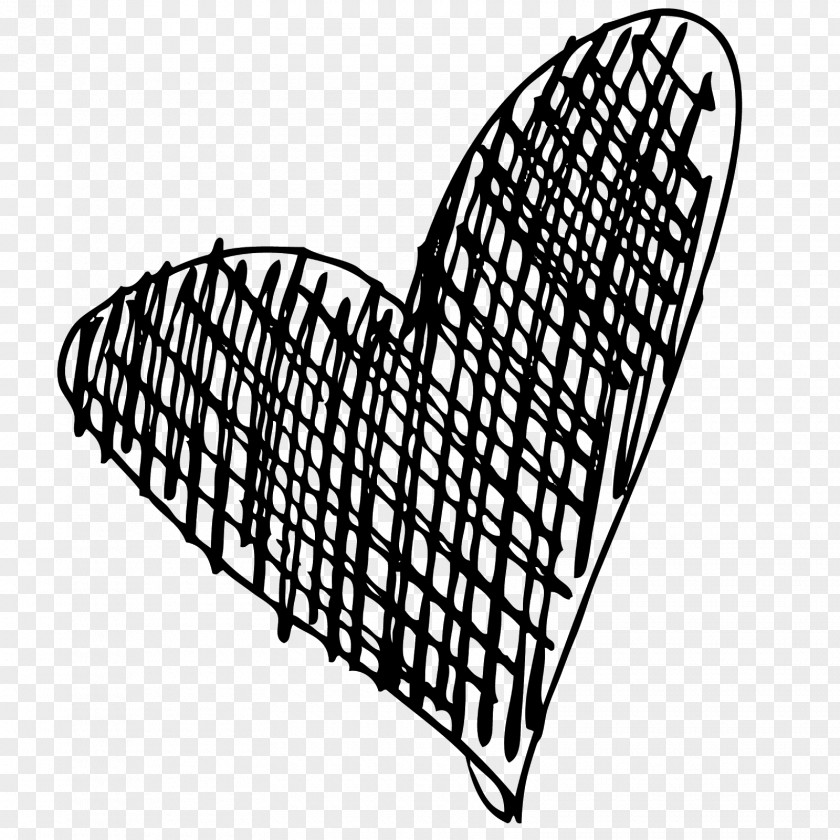 Heart Doodle Out Drawing PNG