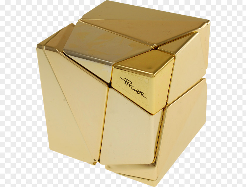Metalized Clear Box Business Rubik's Cube Pyraminx PNG