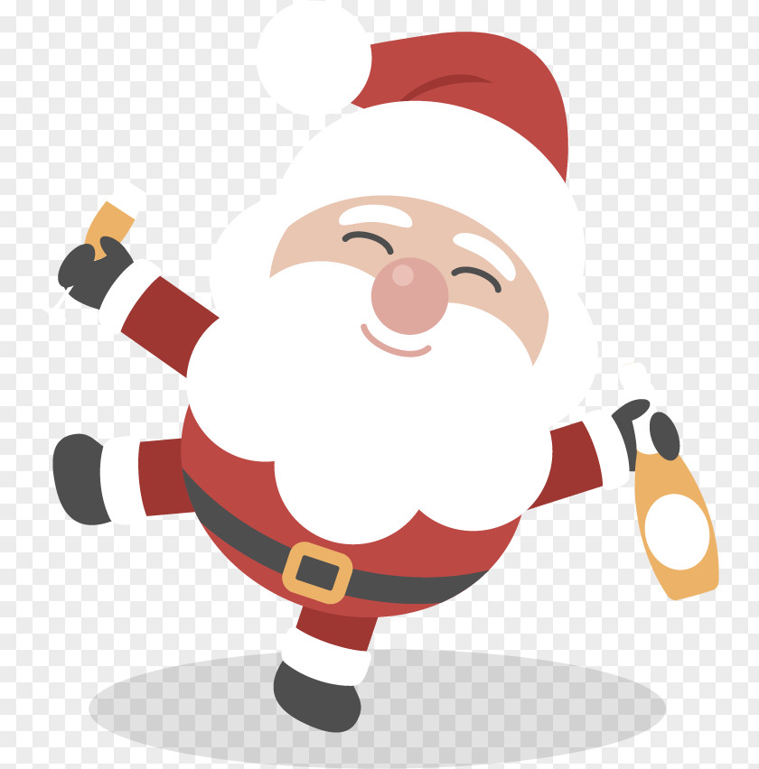 Santa Drunk Claus Clip Art Vector Graphics Christmas Day Image PNG
