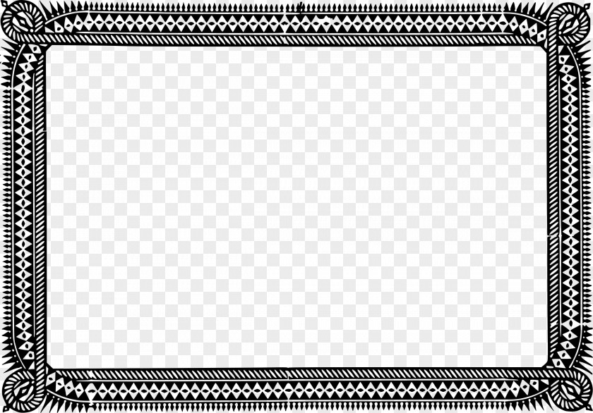 Spike Cliparts Picture Frame Black And White Clip Art PNG