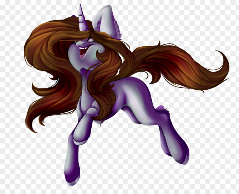 Unicor Horse Pony Vertebrate Purple PNG