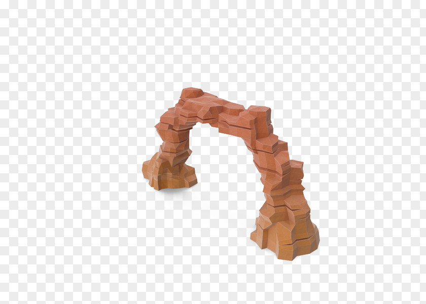 Arch Rock Desert Low Poly 3D Modeling PNG