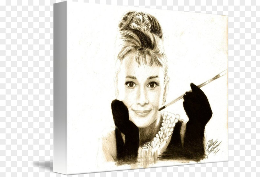 Audrey Hepburn Gallery Wrap Portrait PNG