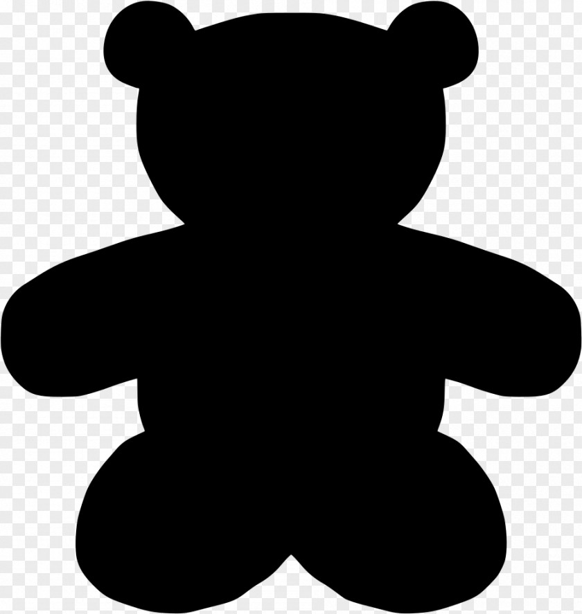 Blackandwhite Bear Teddy PNG