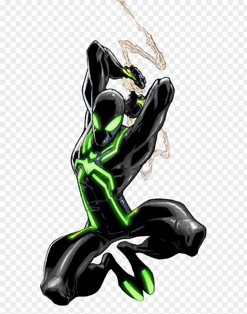 Dark Suit Spider-Man: Big Time Venom Miles Morales Comic Book PNG